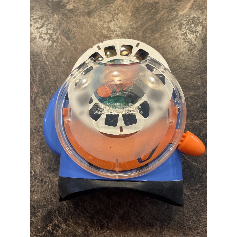 Fisher-Price View-Master Viewer 2002 Blue & Orange Model 74332 VTG With Slide